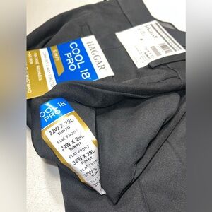Haggar men’s athletic wear trousers black size 32w X 29L new with tags